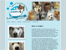 Tablet Screenshot of luckydogsgrooming.com